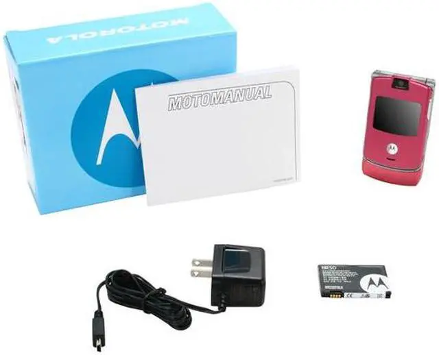 Alt view image 7 of 7 - Motorola RAZA Pink Unlocked Cell Phone with No Manufacturer Warranty w/ Bluetooth v1.2 / 0.3 MP Camera (V3) - OEM