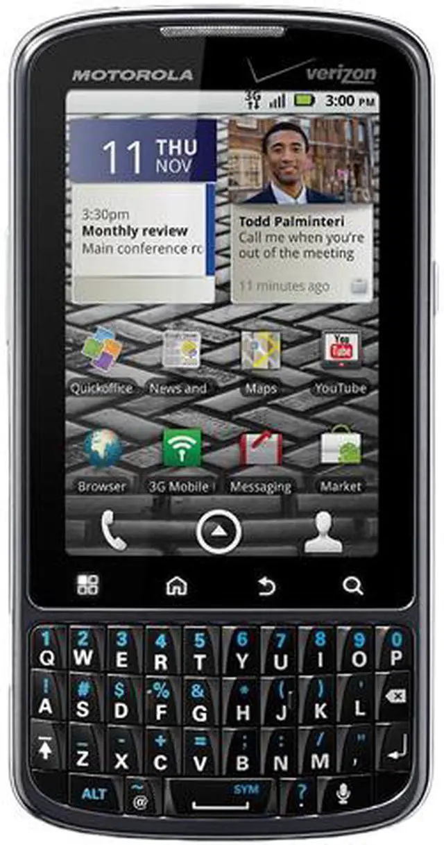 Main image of Motorola Droid Pro XT610 Unlocked GSM Android Cell Phone 3.1" Black