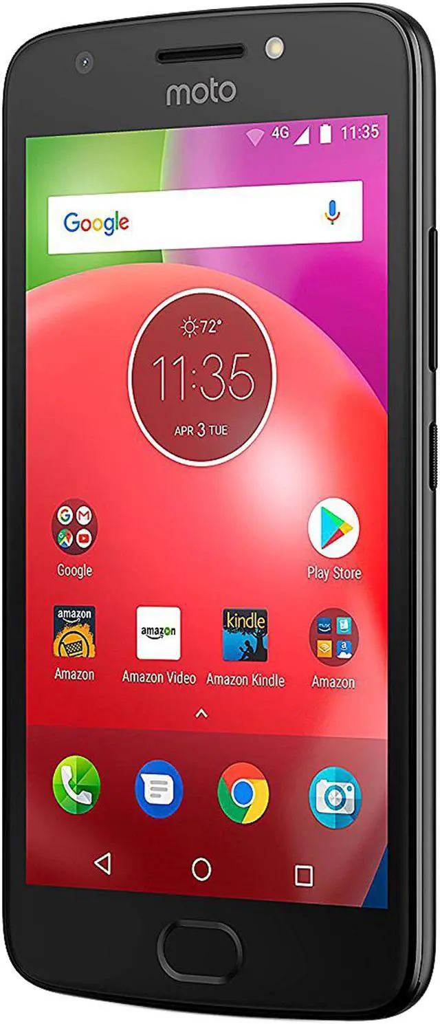 Alt view image 2 of 3 - Motorola Moto E4 (4th Gen) Unlocked Cell Phone (5", 16GB Storage 2GB RAM) Black
