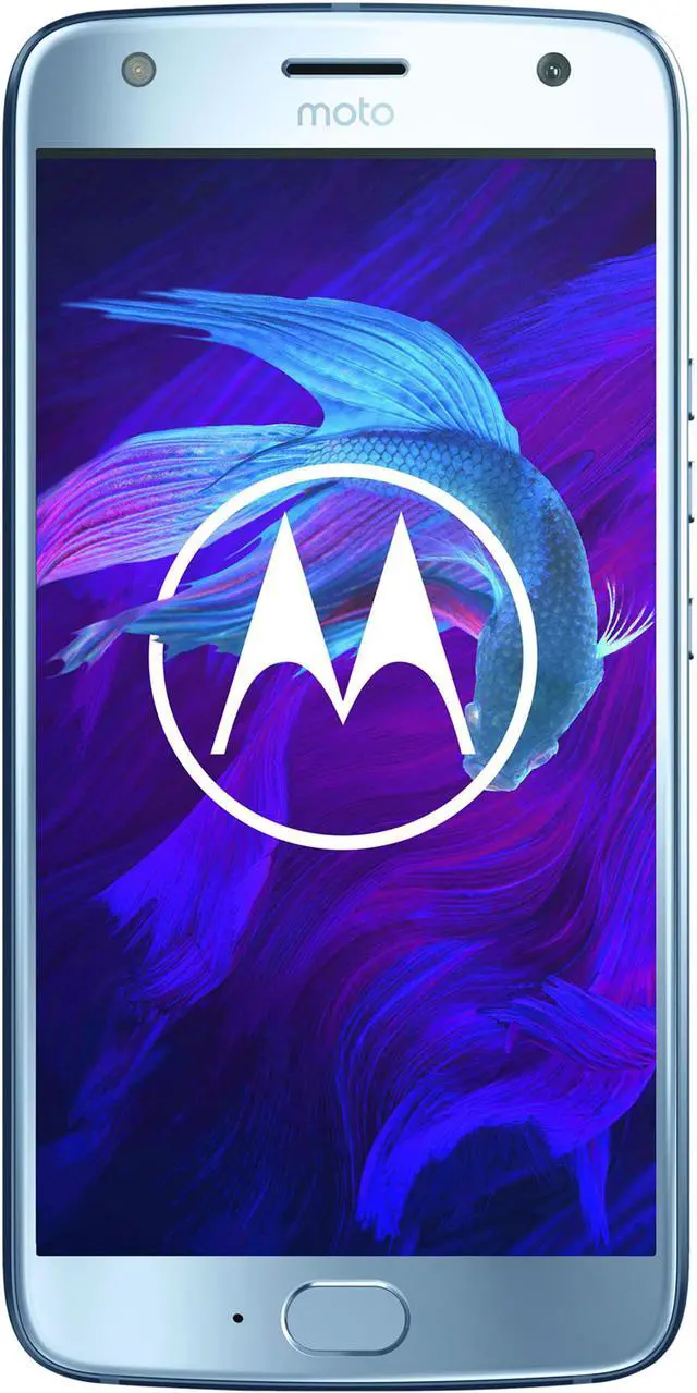 Main image of Moto X4 (4th Gen), 5.2 Inches, FHD LTPS, 3GB RAM, 32GB Storage, Dual Rear Camera, Unlocked Cell Phone, US Warranty, Sterling blue (PA8S0007US)