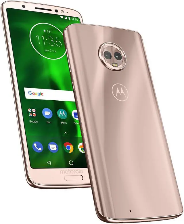 Alt view image 8 of 8 - Motorola Moto G6 4G LTE Unlocked Cell Phone US Version (5.7" Oyster Blush, 32GB 3GB RAM)