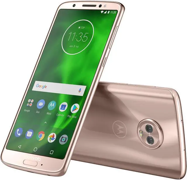 Alt view image 7 of 8 - Motorola Moto G6 4G LTE Unlocked Cell Phone US Version (5.7" Oyster Blush, 32GB 3GB RAM)