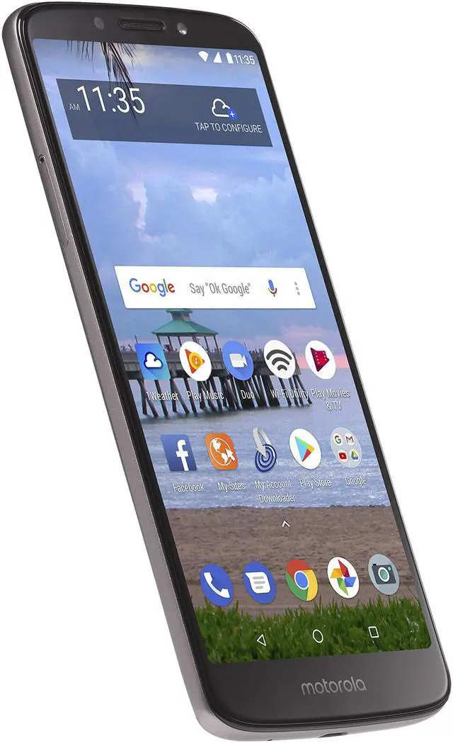 Alt view image 3 of 8 - Motorola Moto E5 Total Wireless Prepaid Cell Phone