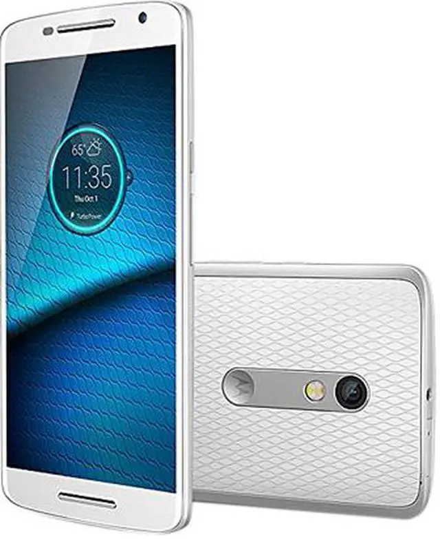 Alt view image 3 of 3 - Motorola Droid Maxx 2 XT1565 White 16GB Verizon Phone w/ 21 MP Rear Camera