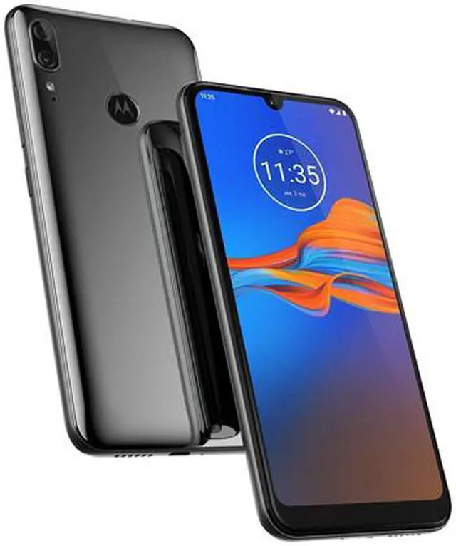Alt view image 6 of 7 - Motorola Moto E6 Plus XT2025-1 64GB Unlocked GSM Dual SIM Phone w/ 13 MP Camera - Polished Graphite