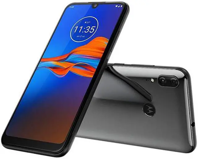 Alt view image 7 of 7 - Motorola Moto E6 Plus XT2025-1 64GB Unlocked GSM Dual SIM Phone w/ 13 MP Camera - Polished Graphite