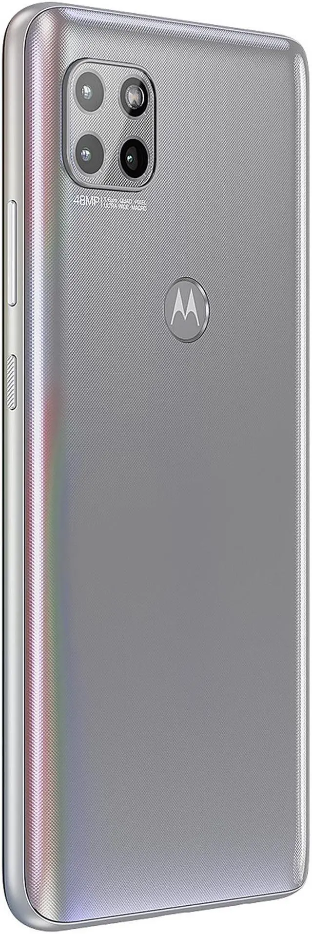 Alt view image 12 of 14 - Motorola One 5G Ace 5G Unlocked Cell Phone 6.7" Frosted Silver 6GB RAM