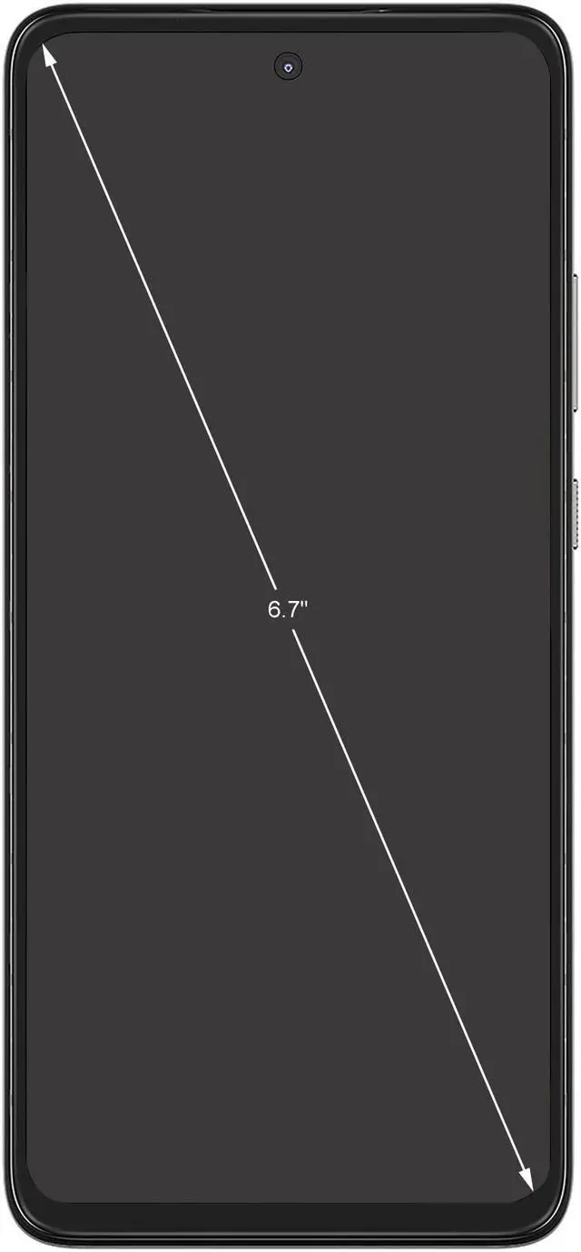 Alt view image 2 of 14 - Motorola One 5G Ace 5G Unlocked Cell Phone 6.7" Frosted Silver 6GB RAM