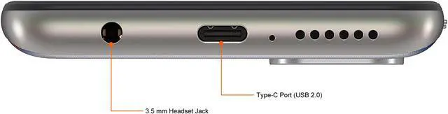 Alt view image 8 of 14 - Motorola One 5G Ace 5G Unlocked Cell Phone 6.7" Frosted Silver 6GB RAM