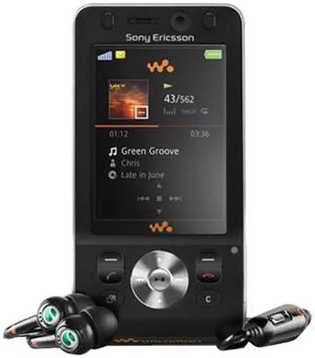 Main image of Sony Walkman W910i Unlocked CellPhone Black