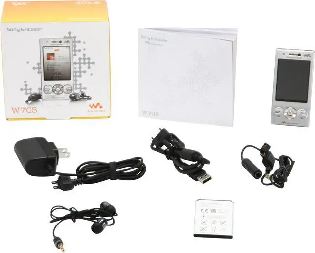 Alt view image 9 of 9 - Sony Ericsson W705a Silver 3G Unlocked Slider  phone with 3.2 MP Camera