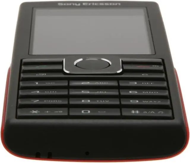 Alt view image 7 of 8 - Sony Ericsson Cedar Black / Red Unlocked GSM Bar Phone with 2MP Camera / Bluetooth (J108a)