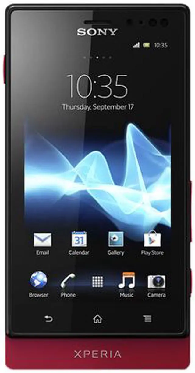 Main image of Sony Xperia Sola Unlocked GSM Android Smart Phone w/ Dual Core / NFC / Micro SIM / 5MP 3.7" Red