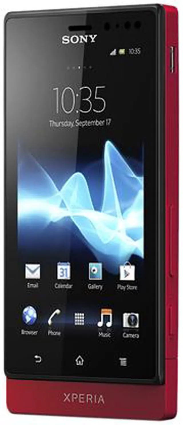 Alt view image 2 of 5 - Sony Xperia Sola Unlocked GSM Android Smart Phone w/ Dual Core / NFC / Micro SIM / 5MP 3.7" Red