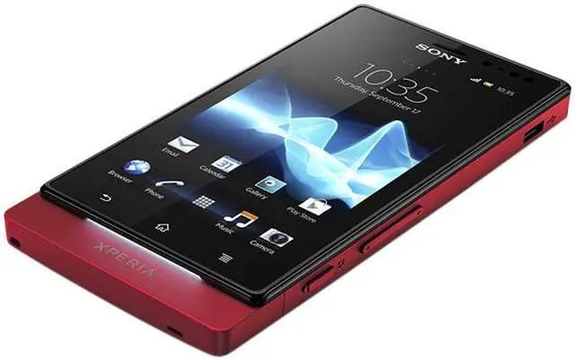 Alt view image 3 of 5 - Sony Xperia Sola Unlocked GSM Android Smart Phone w/ Dual Core / NFC / Micro SIM / 5MP 3.7" Red