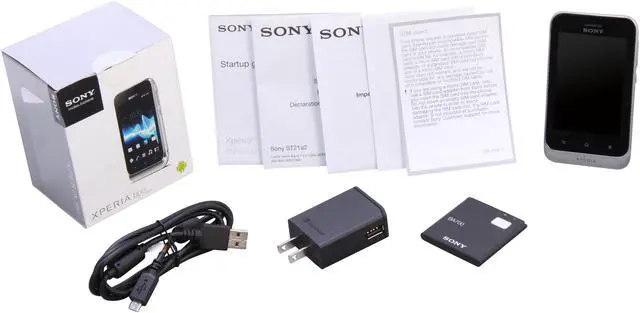 Alt view image 8 of 8 - Sony Xperia tipo dual ST21a2 Unlocked Dual SIM Cell Phone 3.2" Silver