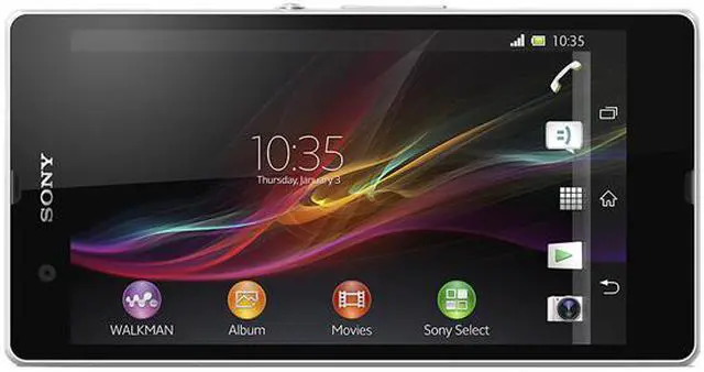 Alt view image 6 of 9 - Sony Xperia Z C6602 HSPA+ White 4G Quad-Core 1.5GHz 16GB Unlocked Water Resistance Cell Phone U.S. Warranty
