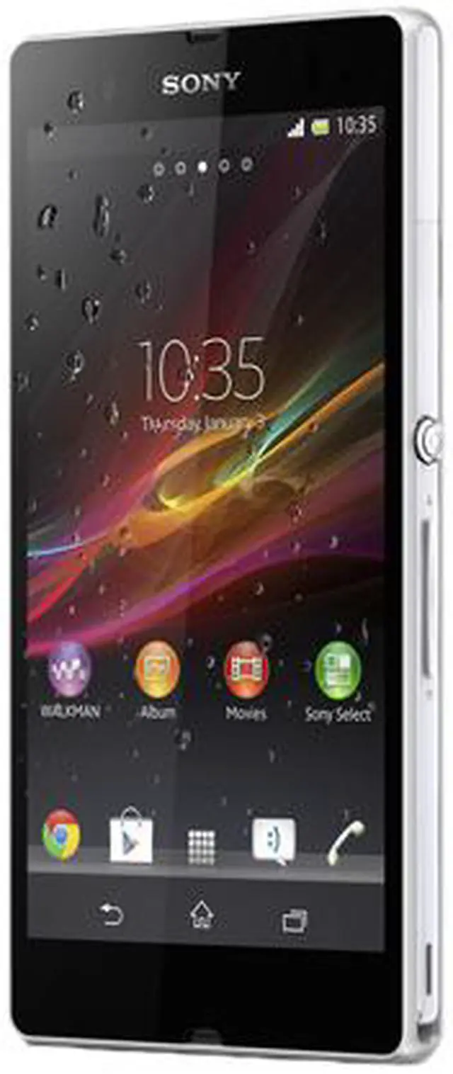Alt view image 9 of 9 - Sony Xperia Z C6602 HSPA+ White 4G Quad-Core 1.5GHz 16GB Unlocked Water Resistance Cell Phone U.S. Warranty
