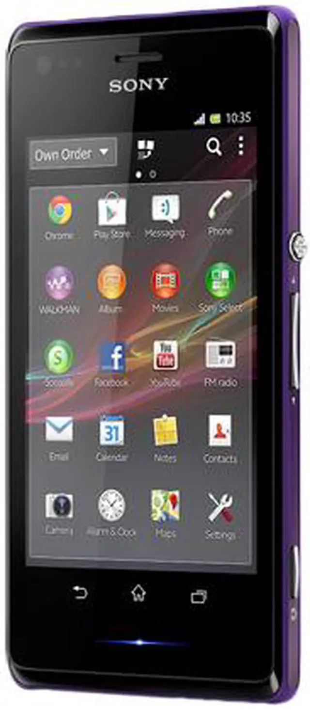 Alt view image 2 of 5 - Sony Xperia M C2004 Dual SIM GSM / HSPA / LTE Unlocked Cell Phone 4.0" Purple