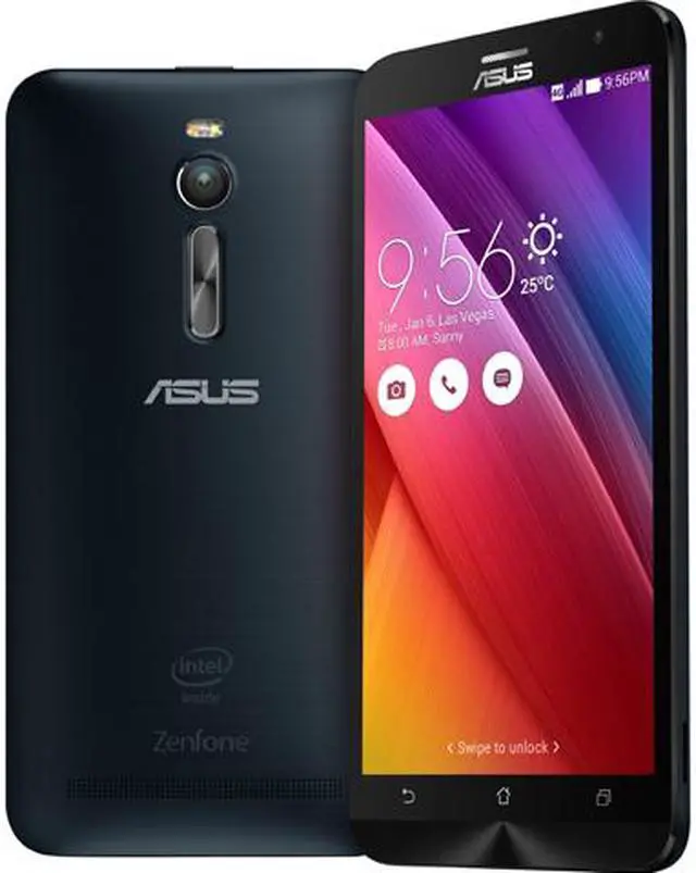 Main image of Asus Zenfone 2 Unlocked Smart Phone, 5.5" Black, 16GB Storage 2GB RAM, US Warranty