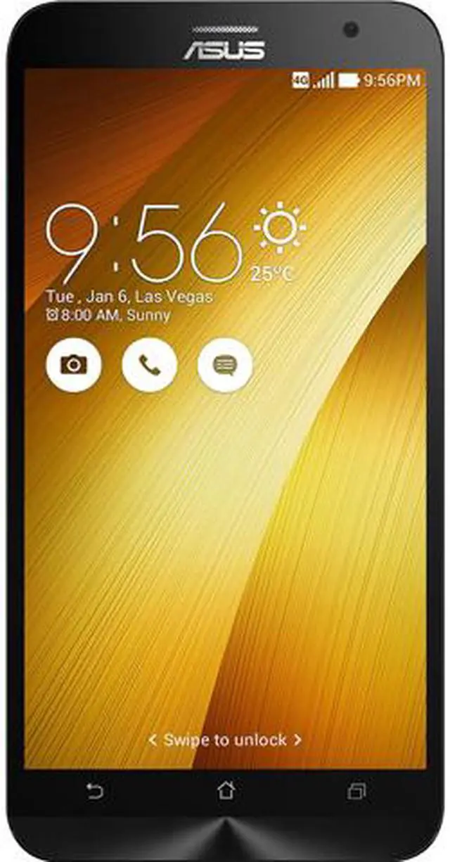 Main image of Asus Zenfone 2 Unlocked Smart Phone, 5.5" Gold, 64GB Storage 4GB RAM, US Warranty