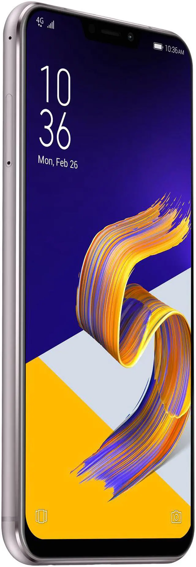 Alt view image 3 of 15 - Asus Zenfone 5Z ZS620KL 4G LTE Unlocked Cell Phone 6.2" Silver 6GB RAM