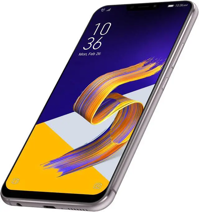 Alt view image 4 of 15 - Asus Zenfone 5Z ZS620KL 4G LTE Unlocked Cell Phone 6.2" Silver 6GB RAM