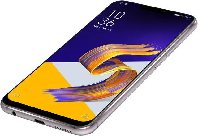 Alt view image 6 of 15 - Asus Zenfone 5Z ZS620KL 4G LTE Unlocked Cell Phone 6.2" Silver 6GB RAM