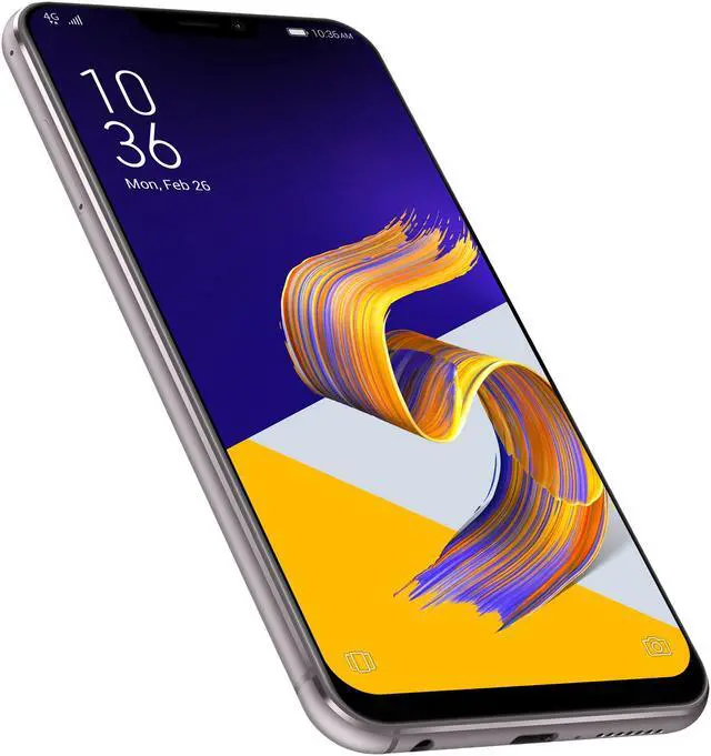 Alt view image 5 of 15 - Asus Zenfone 5Z ZS620KL 4G LTE Unlocked Cell Phone 6.2" Silver 6GB RAM