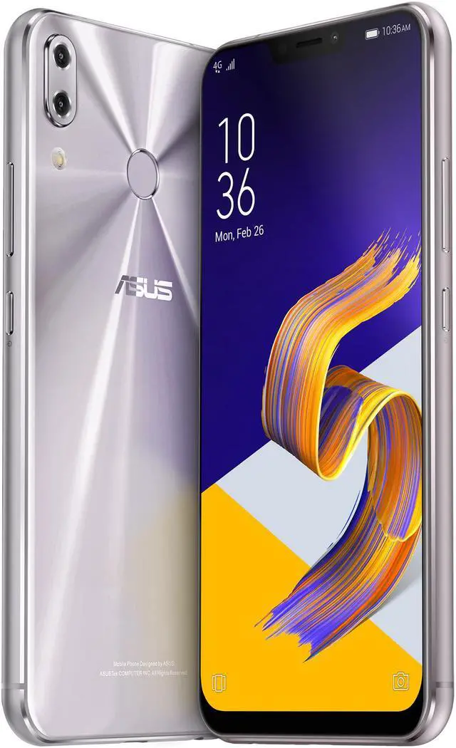 Alt view image 13 of 15 - Asus Zenfone 5Z ZS620KL 4G LTE Unlocked Cell Phone 6.2" Silver 6GB RAM