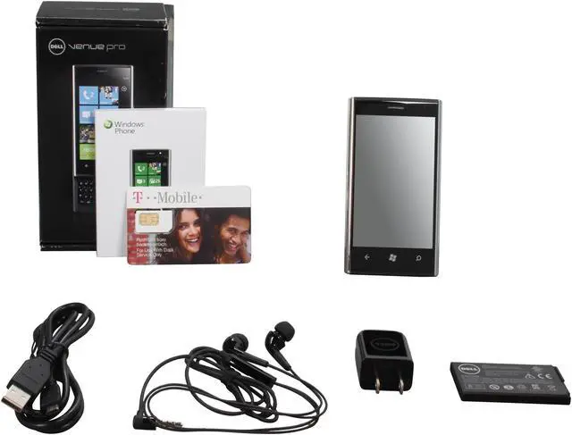 Alt view image 10 of 10 - Dell Venue Pro Unlocked Cell Phone w/ 4.1" Sliding Touch Screen / 5MP Camera / LED Flash 4.1" Black