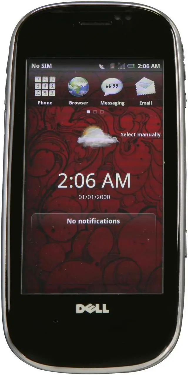 Main image of Dell AERO Unlocked Cell Phone w/ Android OS / 5MP Camera / GPS 3.5" Black