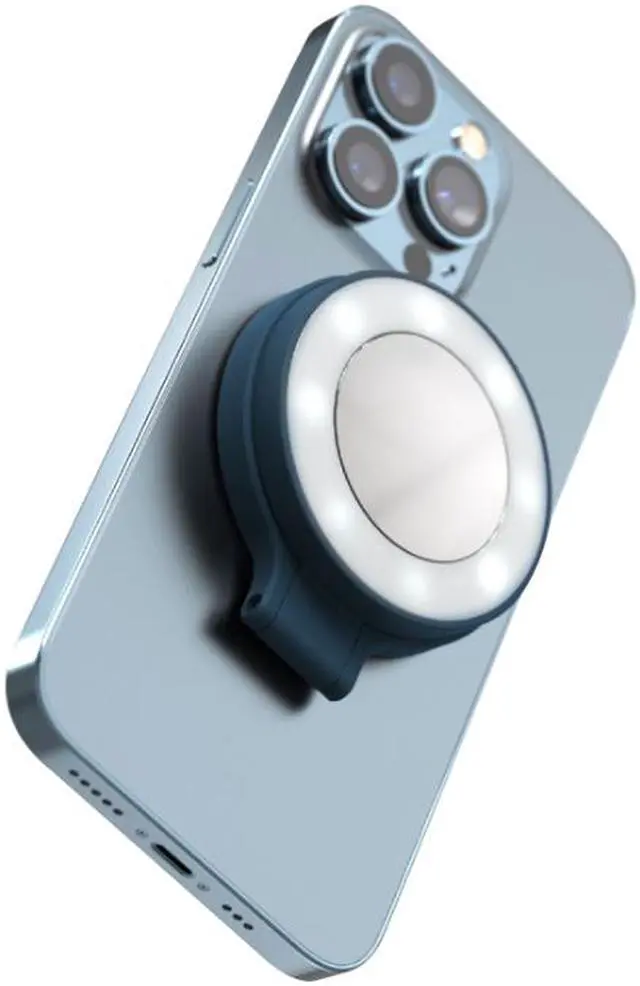 Alt view image 3 of 3 - ShiftCam SnapLight Magnetic LED Ring Light - Abyss Blue - MagSafe compatible SL-IN-AB-EF