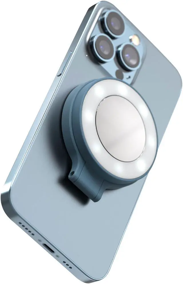 Alt view image 4 of 4 - ShiftCam SnapLight Magnetic LED Ring Light - Blue Jay - MagSafe compatible SL-IN-BJ-EF
