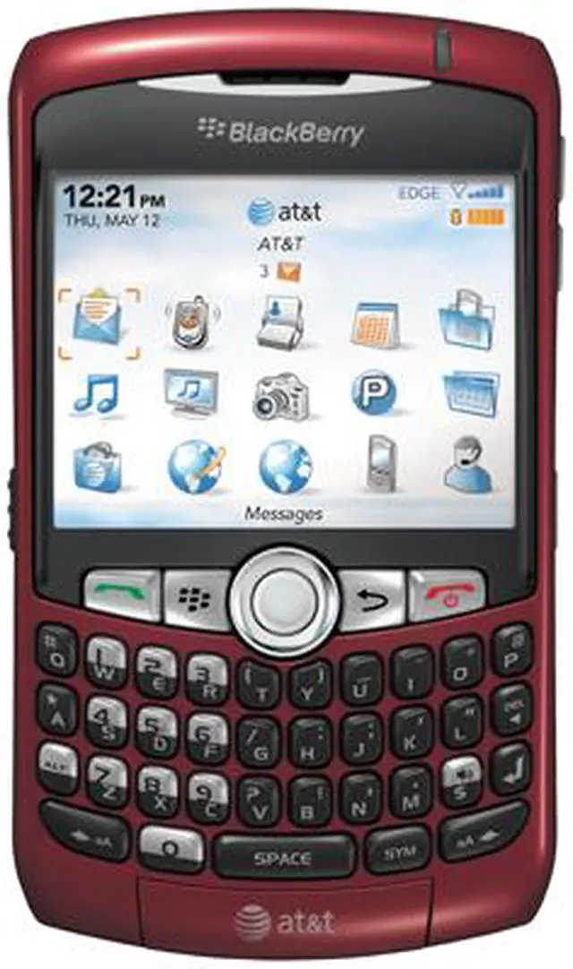 Main image of BlackBerry Curve Red Unlocked GSM Cell Phone w/ GPS / BlackBerry OS / 2MP Camera (8310)