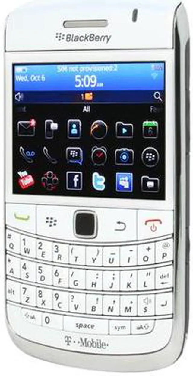 Alt view image 2 of 5 - BlackBerry Bold White 3G Unlocked GSM Smart Phone w/ Full QWERTY Keyboard / BlackBerry OS 6.0 / 2.44" Screen (9780)