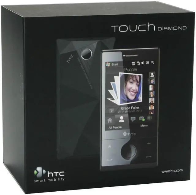 Alt view image 6 of 6 - HTC Touch Diamond Unlocked GSM Smart Phone w/ Windows Mobile OS / 2.8 inch Touch Screen / 3.2MP Camera 2.8" Black