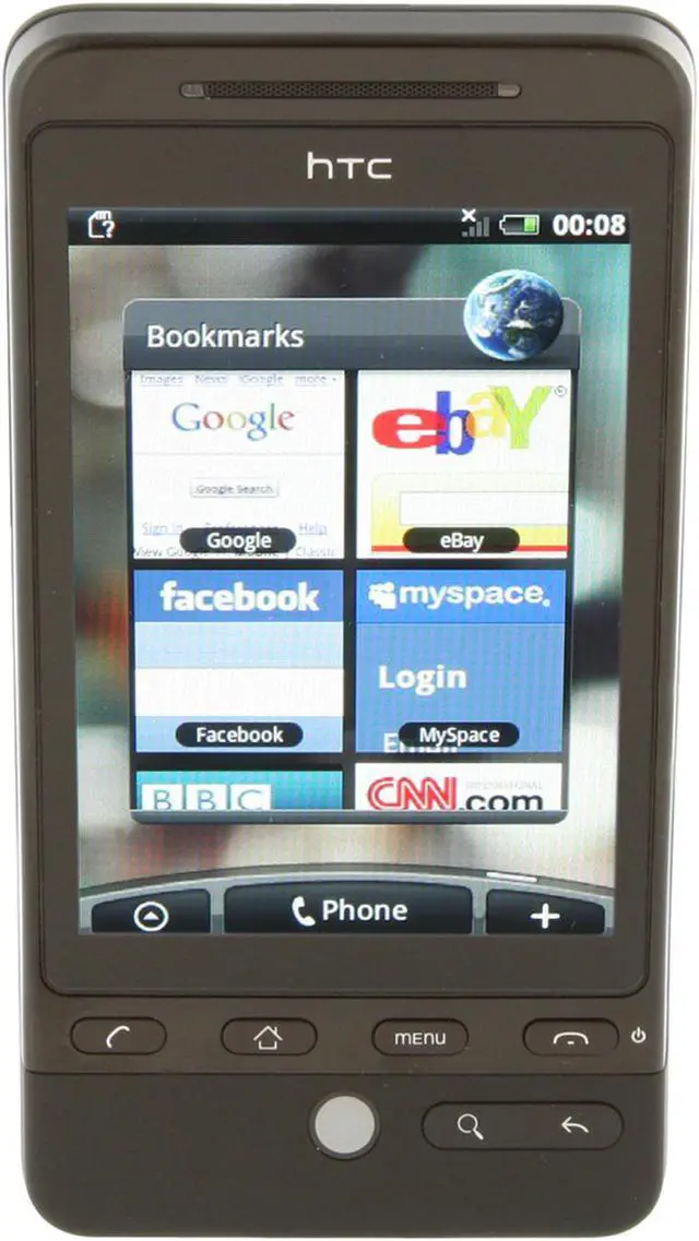 Alt view image 8 of 10 - HTC Hero black unlocked GSM Android phone with 3.2" touch screen