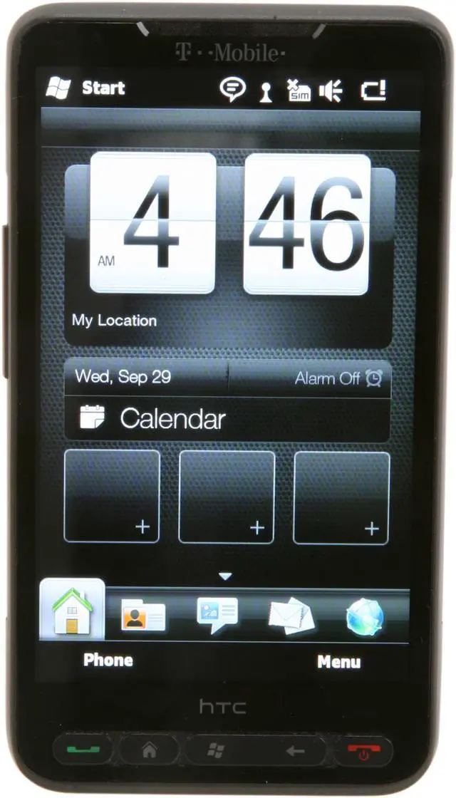 Main image of HTC HD2 Black Unlocked GSM Smart Phone w/ Windows Mobile OS / 1GHz Snapdragon CPU / 4.3" Touch Screen / 5 MP Camera / GPS / Wi-Fi / Bluetooth v2.1 (T8585)