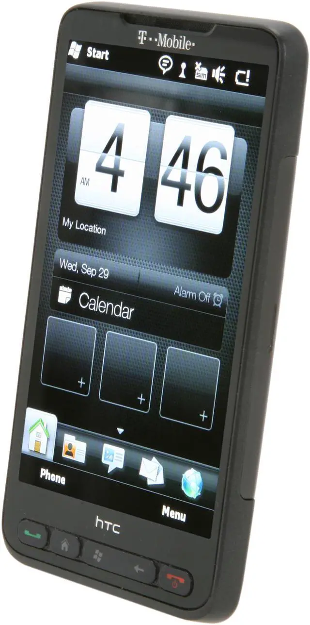 Alt view image 2 of 6 - HTC HD2 Black Unlocked GSM Smart Phone w/ Windows Mobile OS / 1GHz Snapdragon CPU / 4.3" Touch Screen / 5 MP Camera / GPS / Wi-Fi / Bluetooth v2.1 (T8585)