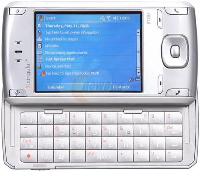 Alt view image 2 of 9 - HTC 8100 Silver Unlocked GSM Slider Phone with Full QWERTY Keyboard