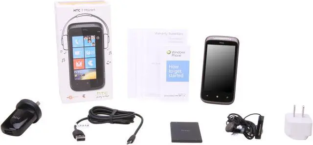 Alt view image 7 of 7 - HTC 7 Mozart Unlocked GSM Smart Phone w/ Windows Phone 7 / 3.7" Touchscreen / 8 MP Camera 3.7" Black