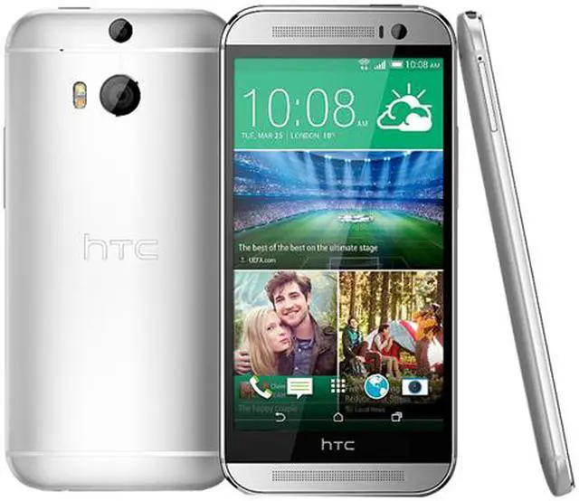 Alt view image 7 of 7 - HTC M8X model One M8 16GB Unlocked GSM Android Cell Phone EMEA Version 5" Silver 2GB RAM