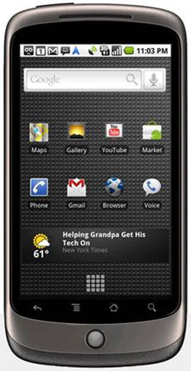 Main image of Google Unlocked 3G GSM Bar Phones w/ Android System / 5MP Camera / GPS / Bluetooth v2.1 (Nexus One)