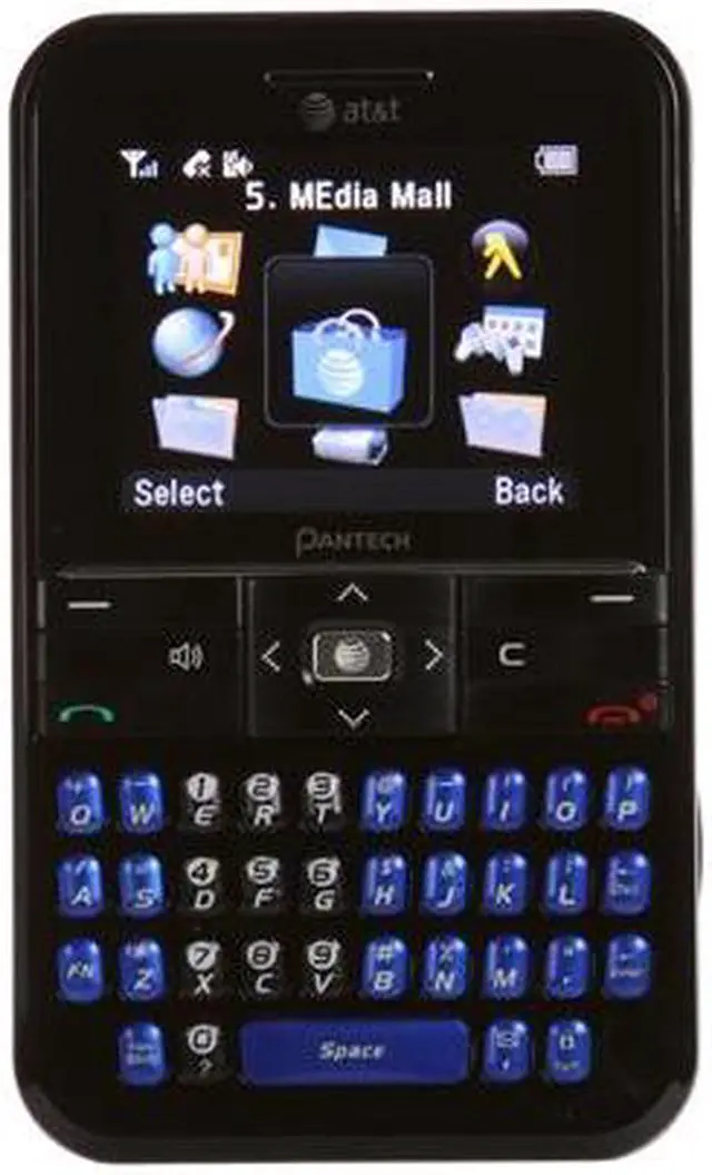 Main image of Pantech C530 Blue unlocked GSM Bar Phones with Qwerty Keyboard