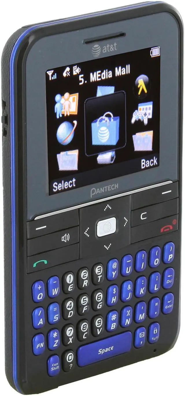 Alt view image 8 of 10 - Pantech C530 Blue unlocked GSM Bar Phones with Qwerty Keyboard