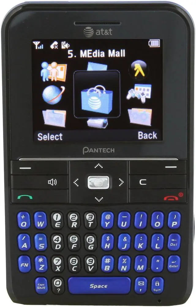 Alt view image 9 of 10 - Pantech C530 Blue unlocked GSM Bar Phones with Qwerty Keyboard