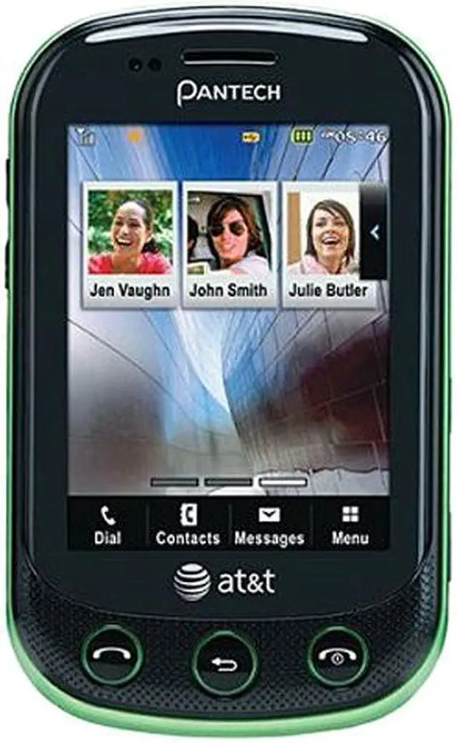 Main image of PANTECH Pursuit 2 P6010 Green 3G AT&T Locked GSM Slider Cell Phone