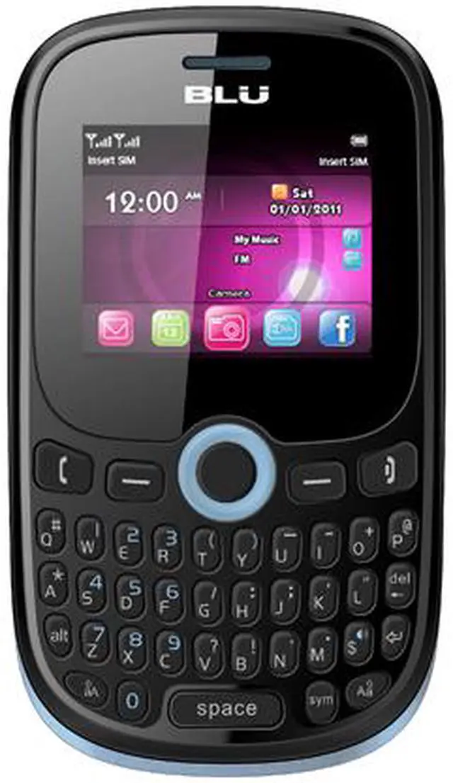 Main image of Blu Samba JR Camera Unlocked Dual SIM Cell Phone 1.8" Light Blue