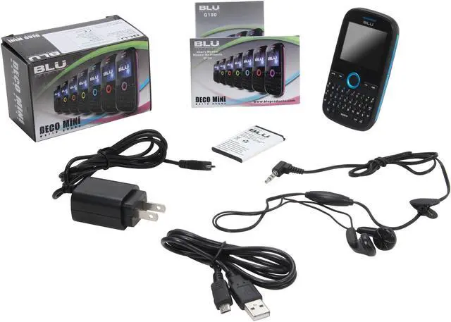 Alt view image 8 of 8 - Blu Deco Mini Unlocked Dual SIM Cell Phone 2.0" Blue